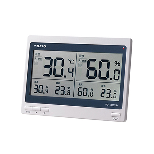 PC-5400TRH|디지털 온습도계|/온도/습도/온습도측정기/측정계/탁상용/벽걸이용/스탠드/SATO/사토/일본/JAPAN