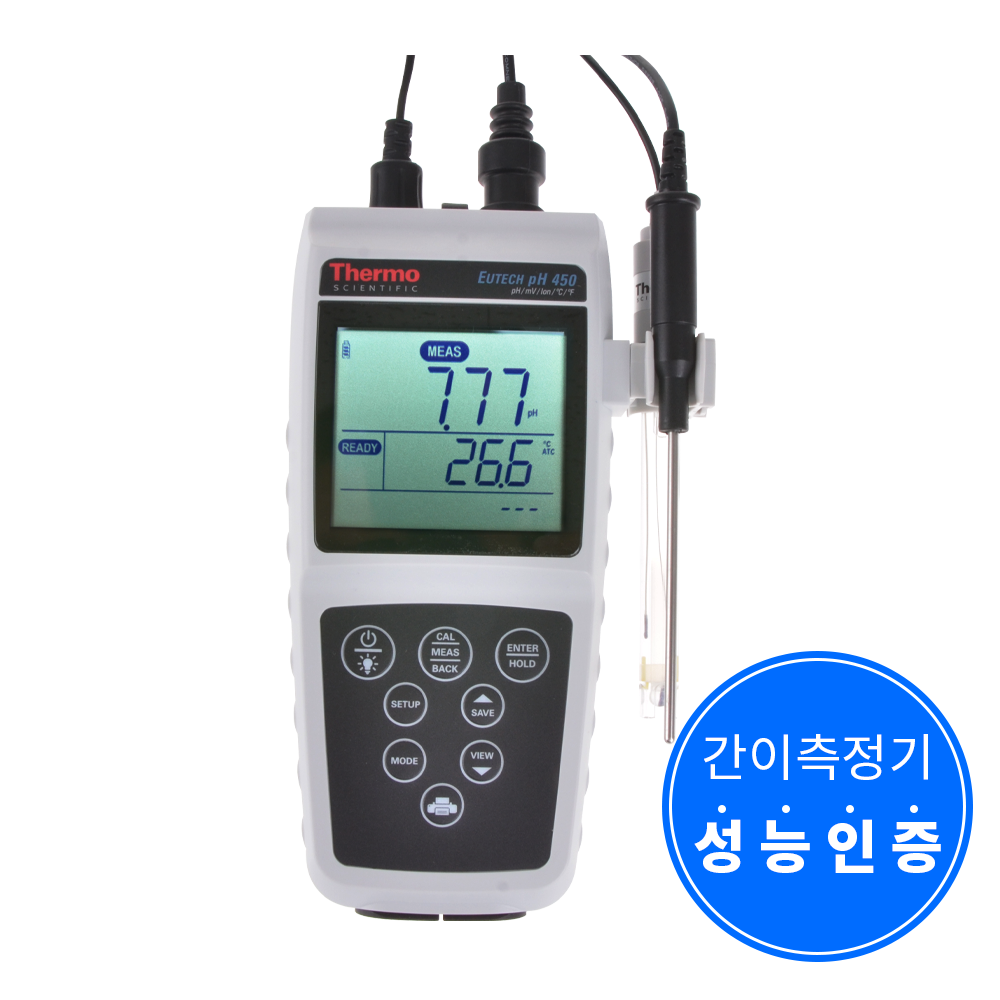 pH 450|휴대용 pH측정기|/pH Meter/메타/메터/미터/페아/포켓용/Eutech/mV/ION/온도/수질측정기/pH450