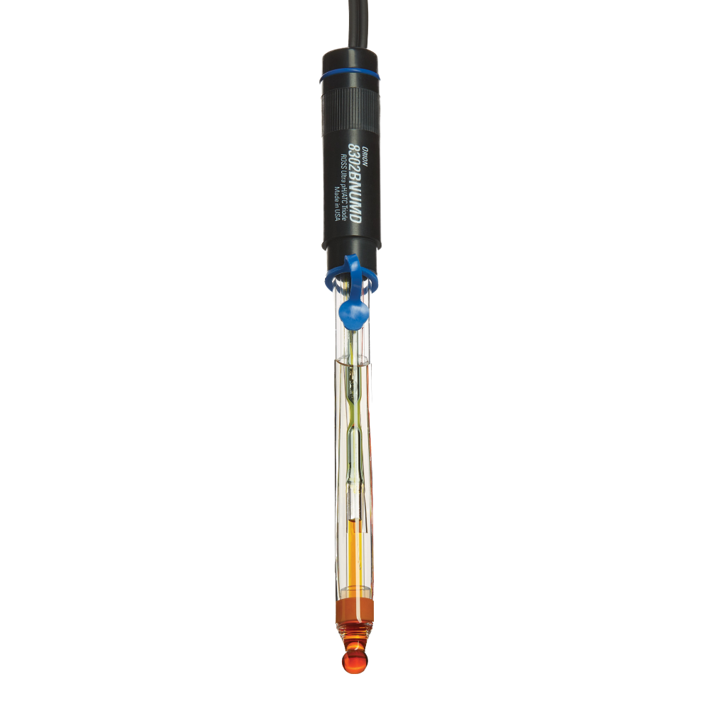 8302BNUMD|pH Electrode|ROSS Ultra Triode pH/ATC Electrode (Glass body)